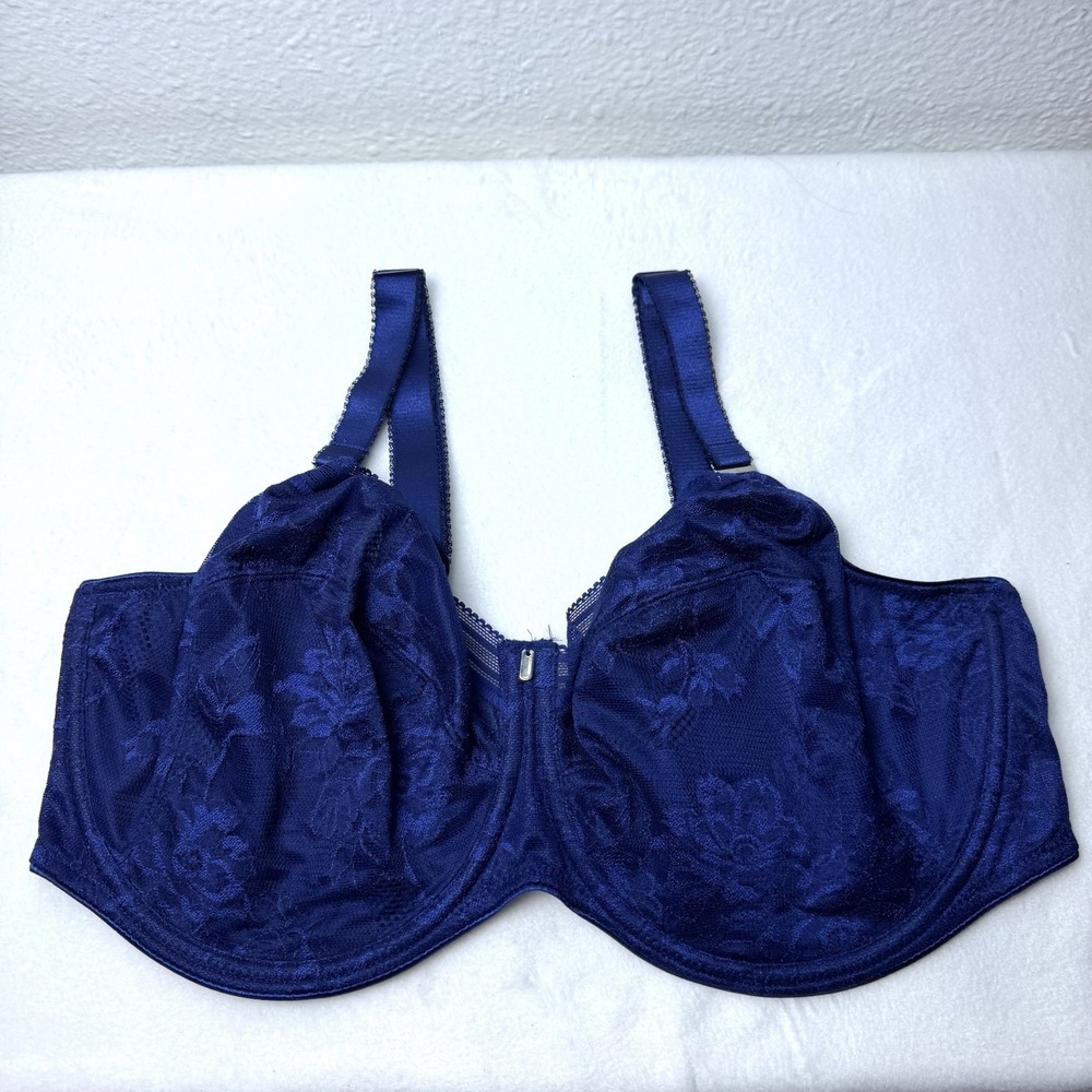 Fantasie FL102301 Fusion Lace Side Support Bra US Size 38H Navy Blue Underwire
